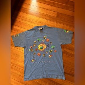 Amazing Vintage Fish print tee ; size XtrLarge ; crazy Tag 🏷️ amazing colors 🐠